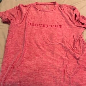 Bruce Bolt Men's Short Sleeve Crew Tee in Heather Coral